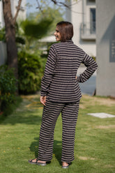 Printed  Black Shirt & Pant Set
